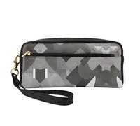 DURAGS Borsa portatile di trucco della tribù dell'antico Egitto, la piccola borsa di trucco perfetta per il viaggio, Grigio astratto 2, Taglia unica