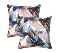 DURAGS Copricuscino quadrato a forma di pesce, eleganti cuscini decorativi, ideali per divani, sedie e sedili auto
