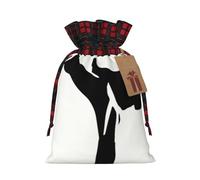 DURAGS Karate-Highkick-Icon Color-Blocked Gift Bags-rustico Textured, convenienti Natale & Holiday Goodie Bags