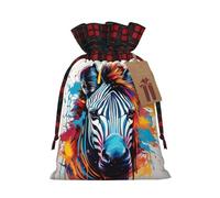 DURAGS Sacchetto regalo con coulisse in tessuto patchwork con motivo zebrato astratto, perfetto per occasioni speciali, Astratto Animal Zebra2, 1 Count (Pack of 1)