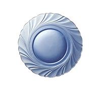 Duralex Beau Rivage 3002BF06A1111 - Set di 6 piatti fondi in vetro, 21,5 cm, colore: Blu