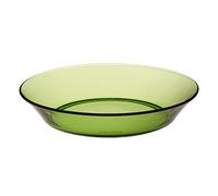 Duralex Collection Lys | Piatto fondo in vetro colore verde 19,5 cm | Set di 6 pezzi | Vetro ultra resistente compatibile Lavastoviglie, Made in France
