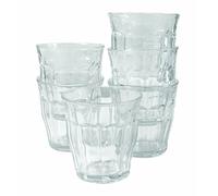 Duralex Picardie, bicchieri di vetro ultra-resistenti, 310 ml, confezione da 6, altezza: 94 mm