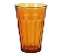 Duralex Set di 4 bicchieri impilabili in vetro temperato da 36 onfezione da 4 bicchieri da cucina resistenti per acqua, succhi e bibite, uso quotidiano, colori assortiti, collezione Picardie