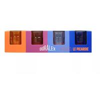 Duralex® - Set di 4 bicchieri in vetro temperato da 25 cl (Vermeil/Navy/Zaffiro/Prugna) - Collezione Le Picardie® eleganti e versatili - Produzione francese