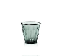 DURALEX Set di 6 bicchieri impilabili in vetro temperato da 25 cl, confezione di bicchieri da cucina resistenti per acqua, succhi e bibite, uso quotidiano, colori assortiti, collezione Picardie