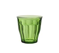 Duralex Set di 6 bicchieri impilabili in vetro temperato da 25 onfezione di bicchieri da cucina resistenti per acqua, succhi e bibite, uso quotidiano, colori assortiti, collezione Picardie