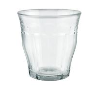 DURALEX Set di 6 bicchieri impilabili in vetro temperato da 25 cl, confezione di bicchieri da cucina resistenti per acqua, succhi e bibite, uso quotidiano, colori assortiti, collezione Picardie