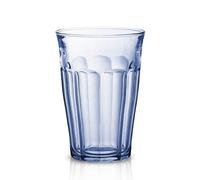 Duralex Set di 6 bicchieri impilabili in vetro temperato da 36 onfezione di bicchieri da cucina resistenti per acqua, succhi e bibite, uso quotidiano, colori assortiti, collezione Picardie