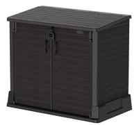 Duramax Cedargrain StoreAway, casetta da giardino in plastica da 850 L, 73.66 x 129.54 x 110.24 cm, Marrone scuro