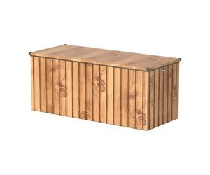 Duramax Cushion Box & Bench 1.7, 770 L, con cilindro a gas idraulico e occhio Padlock, Venatura del legno