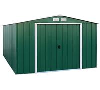Duramax Eco Capannone per Attrezzi da Giardino in Metallo zincato a Caldo, 10 x 12, Verde