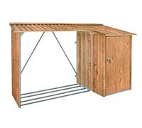 Duramax WoodStore Combo, 8 x 3, con deposito laterale chiuso, Venatura del legno