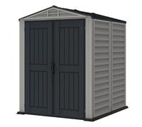 Duramax YardMate - Capannone da Giardino in plastica con Pavimento in plastica, Colore: Antracite e Adobe