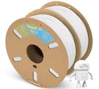 DURAMIC 3D Matte PLA Filament 1.75mm White 2 Pack 1kg Cardboard Spool