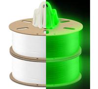 DURAMIC 3D PLA Glow in The Dark Filament 1.75mm Glow Green 2 Pack 3D Printing PLA Filament 1.75mm Dimensional Accuracy +/- 0.05 mm 1kg Spool
