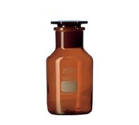 DURAN 21 188 24 Flacone per reagenti, collo largo con giunto di terra standard e tappo a testa piatta in vetro, capacità 100 ml, diametro 52 mm, altezza 97 mm, collo 29/22 mm (confezione da 10)
