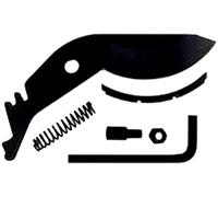 DURAN - Lama per Potatore a Rullo da Giardino - Bullone - Molla - Protezione per Incudine in Plastica PP - Una Chiave a Brugola per un Facile Montaggio. Cesoie da Giardino di Ciottoli - Taglio Rotante