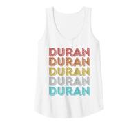 Duran retrò Vintage Canotta, Donna, Bianco, S