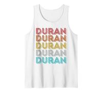 Duran retrò Vintage Canotta, Uomo, Bianco, XL