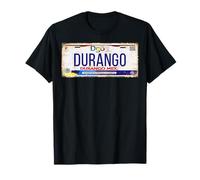 Durango Mexico License Plate Mexican Travel Vacation Beach Maglietta