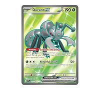 Durant ex 215/191 Carta Pokemon ultra rara Full Art | Carte Pokémon lucide | Pokémon EX | scintille impennate | Pokemon Scarlatto e viola | Titan Cards autenticato