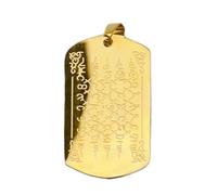 Durante il thailandese, ciondolo buddista tailandese | Ciondolo collana delle Scritture | Buddismo portachiavi Charm per donne uomini, benedizione collane, Se référer au descriptif, riferimento