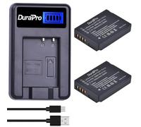 DuraPro 2 batterie DMW-BCG10 DMW BCG10 + caricatore LCD USB per Panasonic DMW-BCG10, DMW-BCG10E, DMW-BCG10PP e Panasonic Lumix DMC-TZ10 DMC-3D1, DMC-TZ6, DMC-TZ7, DMC-TZ8