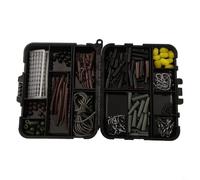 Durashmall 173PCS Carp Fishing Tackle Box Kit Con Rigs Girevole Snaps Elicottero Rig Terminal Tackle Set Per Coarse Fishing Bait Presentazione System