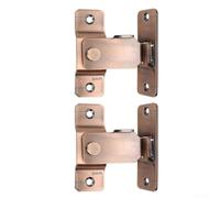 Durashmall 2 chiavistelli per porte scorrevoli ad angolo retto in acciaio inox a 90 gradi, per armadietti di sicurezza per la casa, installazione a sinistra o a destra (argento)