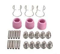 Durashmall 26 Pezzi Plasma Cutter Consumabili Set Ugelli Rame Elettrodi Punte per Lotos LTP5000D LTPDC2000 LTPAC2500 Saldatura Accessori