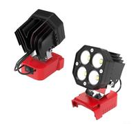 Durashmall 40W 6000LM Cordless LED Luce di Lavoro Regolabile 120 Gradi Testa per 18V per 48-11-1815 48-11-1850 48-11-1820 48-11-1840 Torcia Portatile per Camping Garage Const
