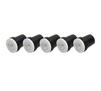 Durashmall 5 ugelli per sabbiatrice da 2 mm, 2,5 mm, 3 mm, 3,5 mm, punta in ceramica, ricambio per serbatoi di sabbiatura da 5 galloni, rimozione della ruggine della vernice, nero e bianco (3 mm)