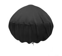 Durashmall 51 cm di diametro, 45 cm di altezza, resistente alle intemperie e ai raggi UV, copertura per uso esterno, per la maggior parte dei bracieri rotondi, misto poliestere nylon nero