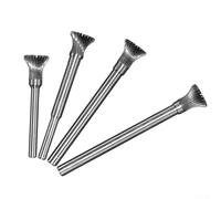Durashmall 6mm Shank Carbide Rotary Burrs Metal Fresa Fresa Testa di rettifica per Legno Plastica Alluminio Intaglio Smussatura e Sbavatura File Rotanti Accessorio per utensili elettrici (L110)