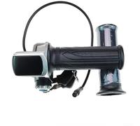 Durashmall Acceleratore a pollice per bici elettrica, 48 V, con interruttore di alimentazione e indicatore della batteria, per manubrio da 22,5 mm, mountain bike, controllo laterale sinistro o destro