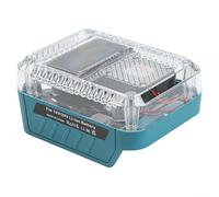Durashmall Adattatore per caricabatterie rapido PD3.1 da 140 W con display digitale per batteria al litio Bosch 18 V doppia porta USB C .0 Teal