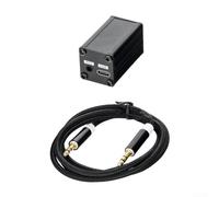 Durashmall Adattatore per HAMCUBE PRO CW Trainer Code Practice Microfono Pocket Elf Lega di Alluminio Resistente Ad Alta Temperatura Nero Decoder Esterno