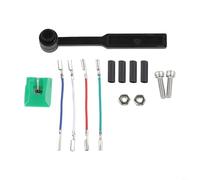 Durashmall ATN95E - Stilo di ricambio per audio per giradischi Technica ATLP120USB, include spazzola stilo e viti fisse e cavi di collegamento della cartuccia