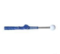 Durashmall Attrezzo per allenamento swing da golf, con asta retrattile, 40-67,5 cm, suono a scatto per correggere la presa, in acciaio inox, per principianti e (blu)