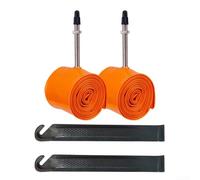 Durashmall Camera d'aria ultraleggera per pneumatici in TPU 29 x 1,9 - 2,5 per mountain bike 29 x 2,3 29 x 2,4 29 x 2,25 29 x 2,45 29 x 2,5 29 x 2,125 cerchio e ruote freno a disco arancione 100 g (2