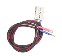 Durashmall Cavo per batteria elettrica da 120 A, 7 AWG, con connettore ad anello, per moto elettriche e bici elettriche, filo di rame stagnato in gel di silice, resistente alle alte temperature, rosso
