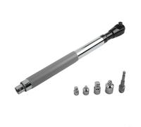 Durashmall Chiave estensore con coppia elevata, 40-80 libbre-ft, profilo sottile da 4,5 cm, per spazi ristretti, cambio rapido a 3 teste, 3/8 1/2 1/4 in acciaio cromato per presa da 1/2"