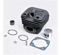 Durashmall Cilindro per motosega a doppia spazzata, compatibile con modelli di motori a combustibile 5200 e 5800, kit di parti metalliche ad alte prestazioni con anelli e guarnizioni per alimentazione
