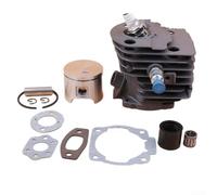 Durashmall Cilindro Pistone Kit Per Motosega Per Allevatore 50 51 55 46Mm Diametro Alesaggio Con Guarnizioni Collettore Aspirazione Valvole di Decompressione Cuscinetti ad Aghi