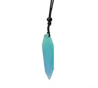 Durashmall Ciondolo a forma di stella luminosa per collana Aurora in resina gioielli da immersione incandescente in texture satinata scura forma irregolare accessorio alla moda blu rosso viola 6 x 4 x