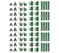 Durashmall Clip di collegamento per traliccio per piante da giardino, accessori per edifici, 80 pezzi, fibbia di supporto regolabile per serra per pomodoro vite, melanzana, 11 mm