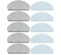 Durashmall Confezione da 10 panni in panno per aspirapolvere ECOVACS e Plus, panni riutilizzabili in microfibra per pulire a umido, forte assorbimento d'acqua, accessori per la cura del pavimento