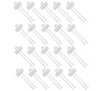 Durashmall Confezione da 20 etichette per piante in acciaio inox per giardinaggio e identificazione di fiori e verdure, etichette in metallo antiruggine con spazio per scrivere per vasi e letti da