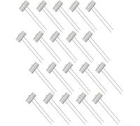 Durashmall Confezione da 20 etichette per piante in acciaio inox per giardinaggio e identificazione di fiori e verdure, in metallo antiruggine, con spazio per scrivere per vasi e letti da interni ed